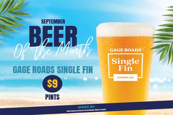 BEER OF THE MONTH SEPTEMBER