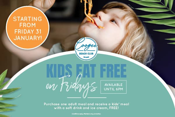 KIDS EAT FREE FRIDAYS!